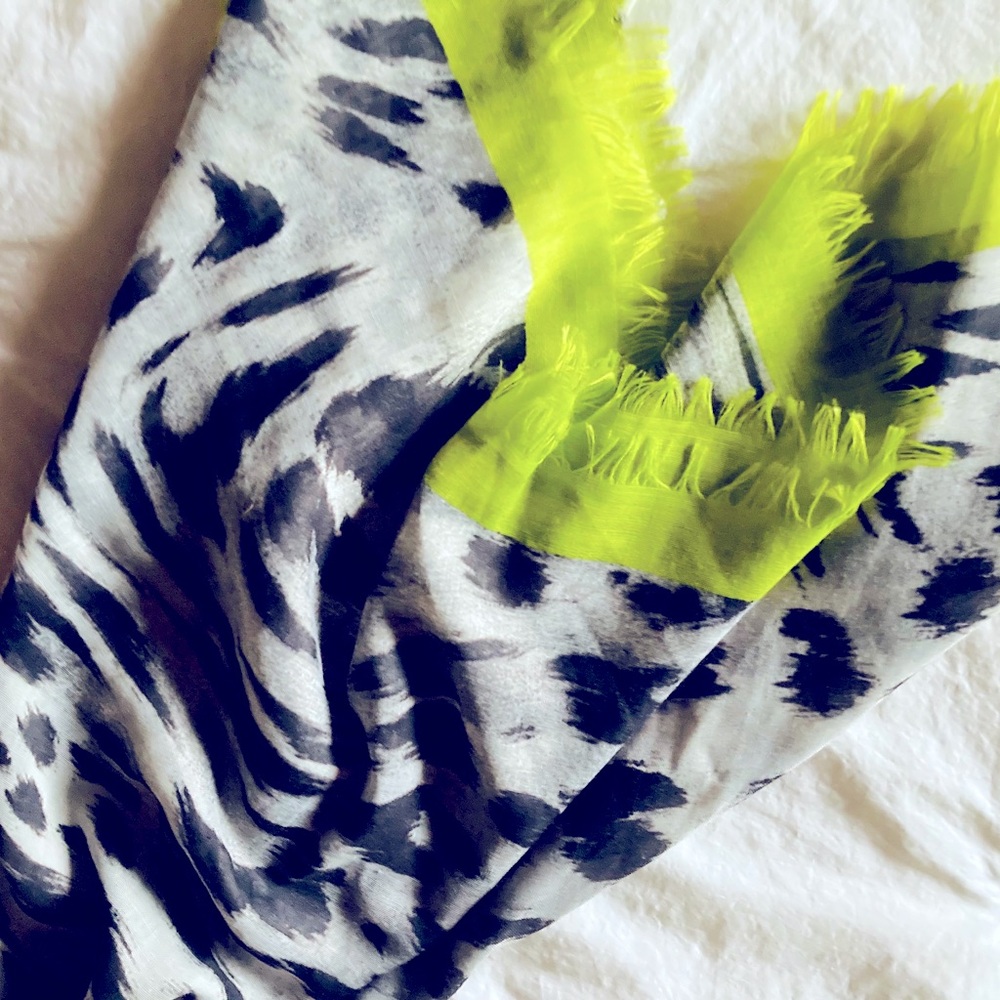 New animal print scarf